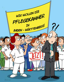 Der Landespflegerat veranstaltet anl&auml;sslich 
            der Anh&ouml;rung der Enquetekommission 
            Pflege zum Thema Pflegekammer am Freitag, 
            3. Juli 2015 eine Aktion um der Forderung 
            nach einer Pflegekammer Nachdruck zu verleihen.