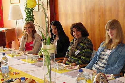 In gem&uuml;tlicher Atmosph&auml;re startete der Einf&uuml;hrungstag im Mutterhaus der WSSRK.