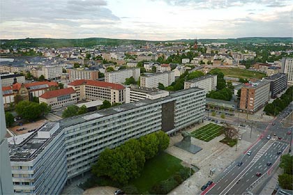 Chemnitz einmal von oben. Hier fand der BuKo 2013 statt.