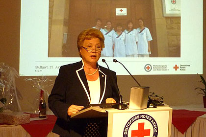 Oberin Barbara Morlock-Schicks
referierte über aktuelle Entwicklungen
der WSSRK.