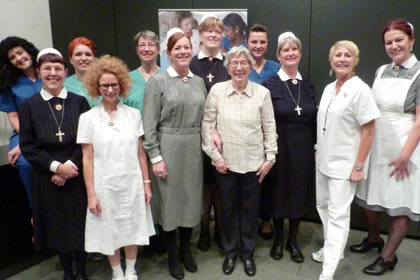 Nach dem Auftritt bestens gelaunt.