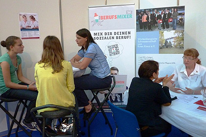 Die vorab terminierten 
                Gespr&auml;che fanden gro&szlig;en Anklang.