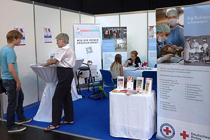 Der WSSRK Messestand an 
                Tag 2 der vocatium.