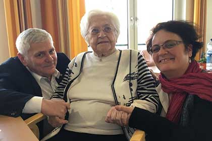 Sie ist die erste Hundertj&auml;hrige 
                im Haus Eichholzg&auml;rten.